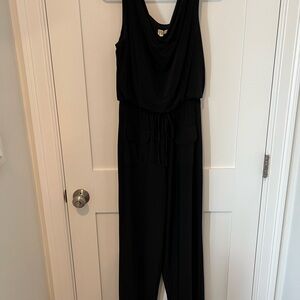 Emma & Michele Black Sleeveless Jumpsuit